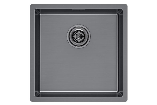 Изображение товара Врезная мойка Lassan 44 UNI LA44-GM из нержавеющей стали 44х44х20 см