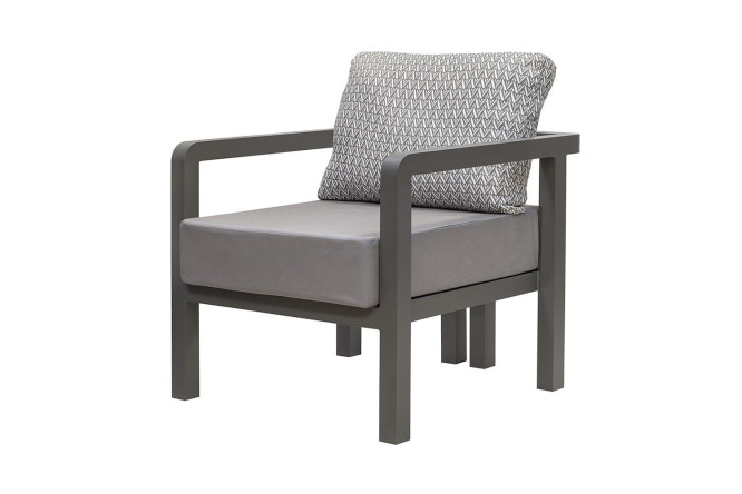 Изображение товара Уличное кресло Amalfi 74х76х65 см темно-серое с подушками