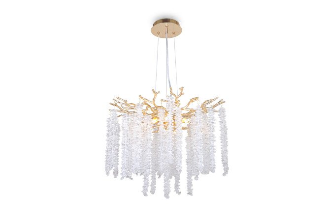 Изображение товара Подвесной светильник FREYA Crystal Mineral 20 кв.м., G9, 46x170x46 см