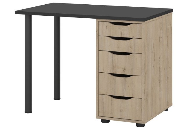 Изображение товара Письменный стол Alexys 100 с тумбой - современный рабочий стол для дома и офиса