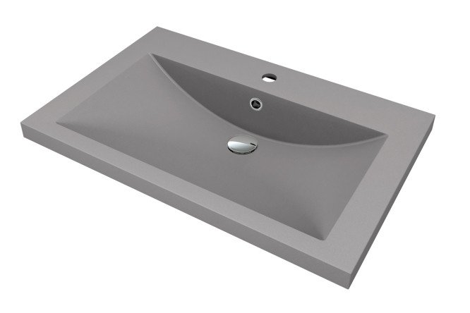 Изображение товара Раковина Анита 750 10.150.00750.307 накладная из кварца 75х13,3х48 см