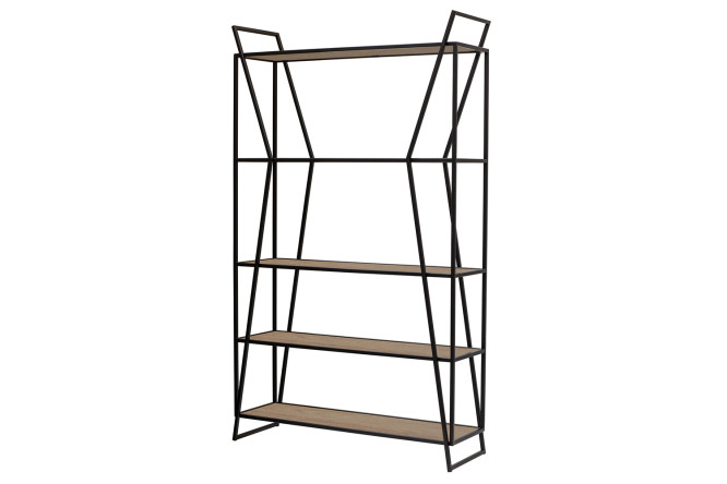 Изображение товара Стеллаж Oslo металлический с ЛДСП 100х171х33 см современный дизайн