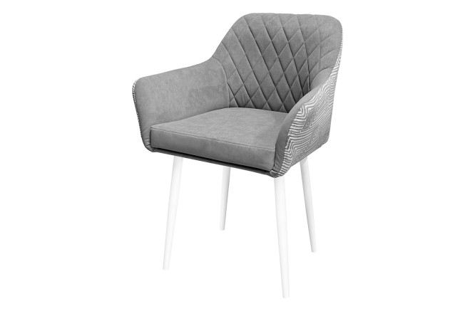 Изображение товара Стул Chester 63х86х58 см с мягкой обивкой из велюра и металлическими ножками