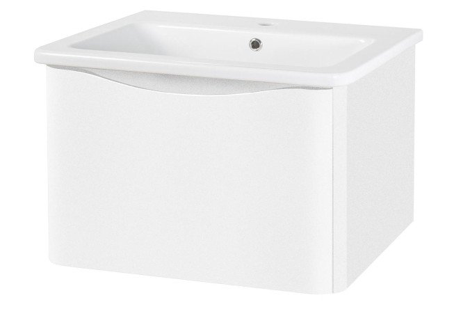 Изображение товара Тумба подвесная RUNO Тоскана 77,4 см белая МДФ без раковины