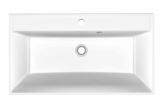 Изображение товара Встраиваемая раковина Alba 800 80х15х45 см литой мрамор