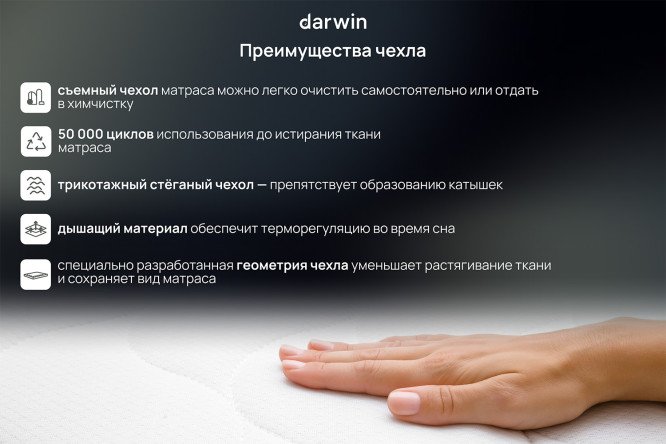 Матрас анатомический DARWIN Zone spring 120х200 см