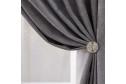 Штора ESTUDI BLANCO Dream 180х270 см, 1 шт., цвет графитовый