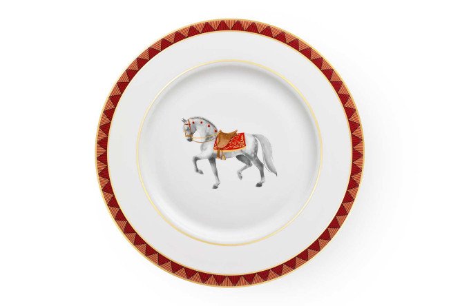 Изображение товара Десертная тарелка HOFF Аллюр из костяного фарфора 19,2 см мультиколор