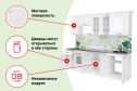 Кухонный гарнитур Белла 246х216х60 см, цвет каркаса белый, фасада белое дерево