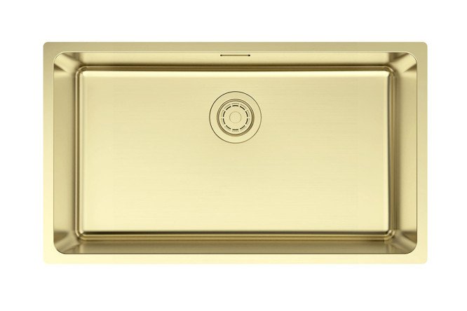 Изображение товара Врезная мойка Yuni 76 UNI YU76-LG из нержавеющей стали 76х44х20 см