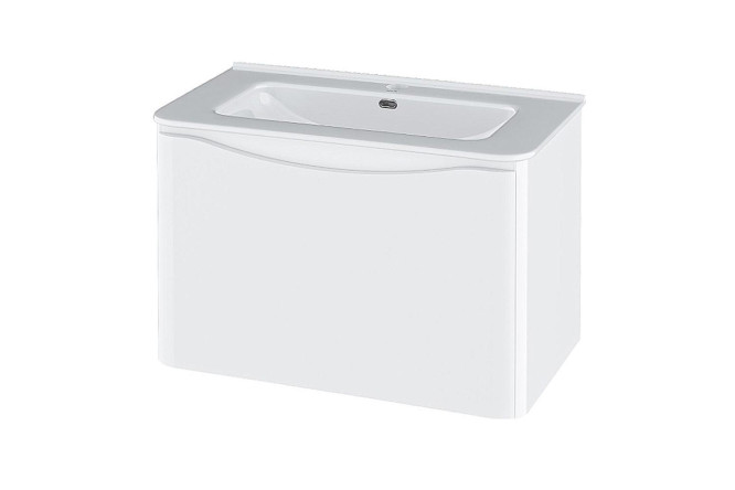 Изображение товара Тумба подвесная RUNO Тоскана 00-00001412 59.6 см, цвет каркаса белый, фасада белый