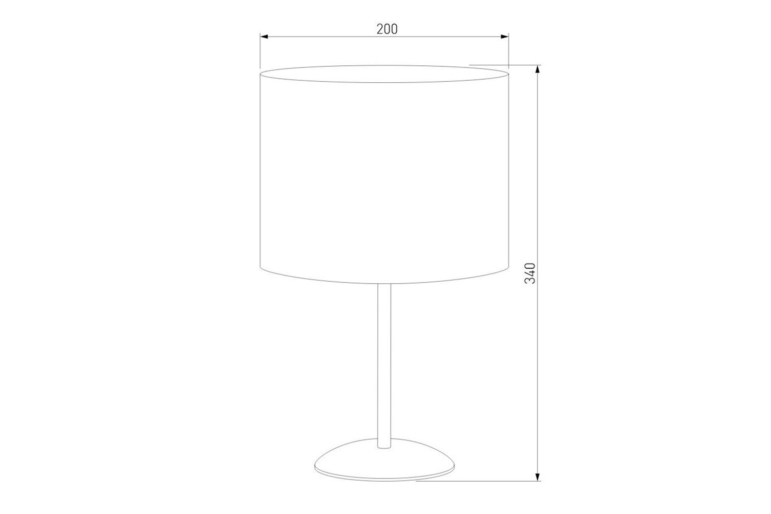 Лампа настольная TK LIGHTING Tercino E27, 20x34x20 см