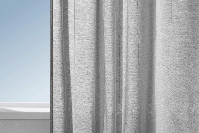 Изображение товара Штора HOFF Гризайль 145х300 см, 1 шт., цвет серый