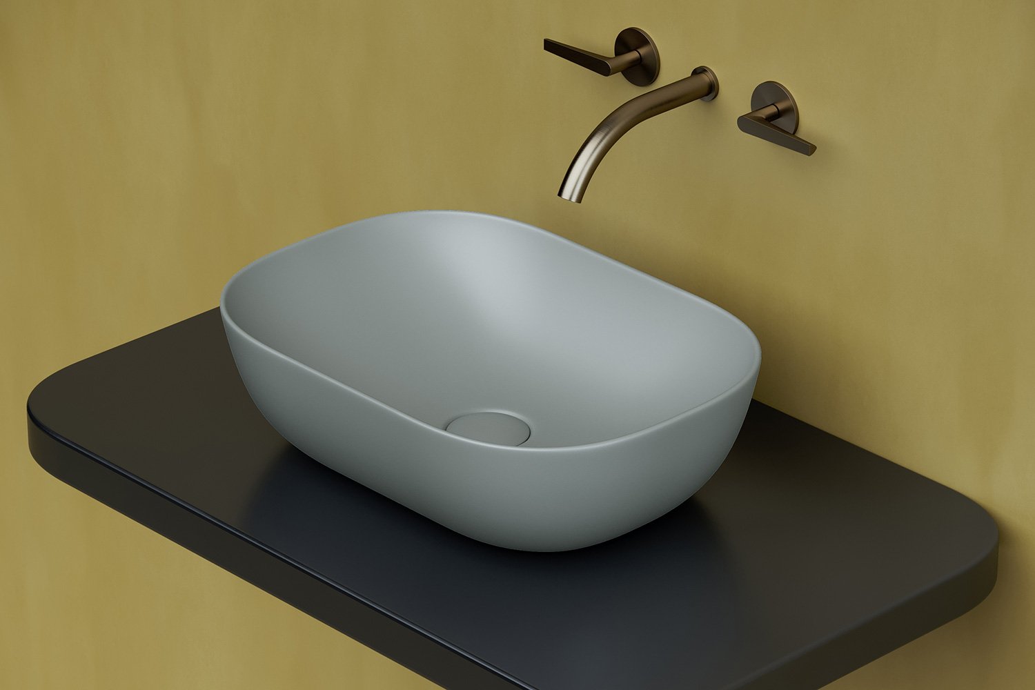 Умывальник накладной CERAMICANOVA Element CN6009MH 45.5х13.5х32.5 см