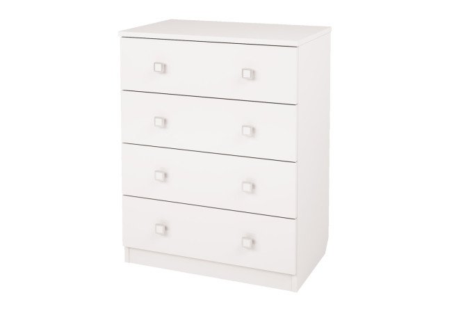 Изображение товара Комод Simple белый из ЛДСП, современные размеры и стильный дизайн