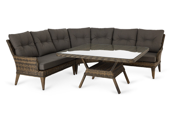 Изображение товара Набор садовой мебели Belize цвет коричневый, прозрачный