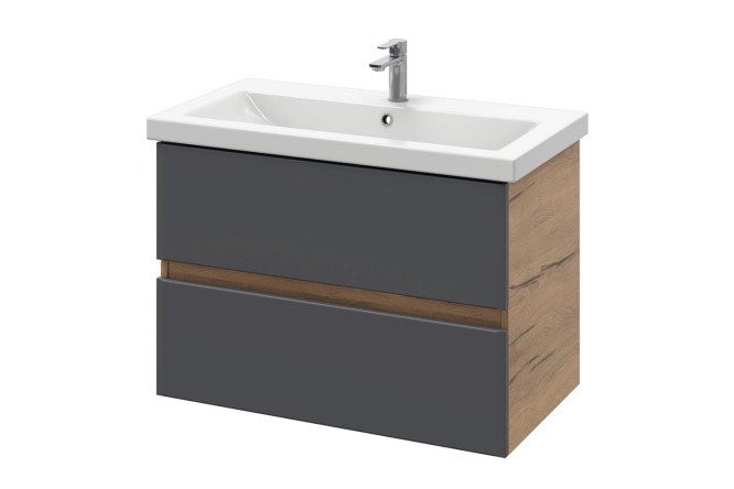 Изображение товара Подвесная тумба для ванной Sanstar Graffa 452.1-1.4.1.ККОМ 65.8 см с раковиной