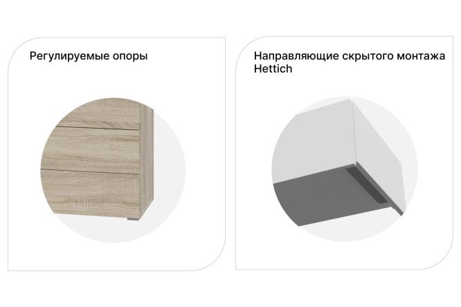Комод Оскар Марбл 125х109,2х44 см, антрацит, статуарио