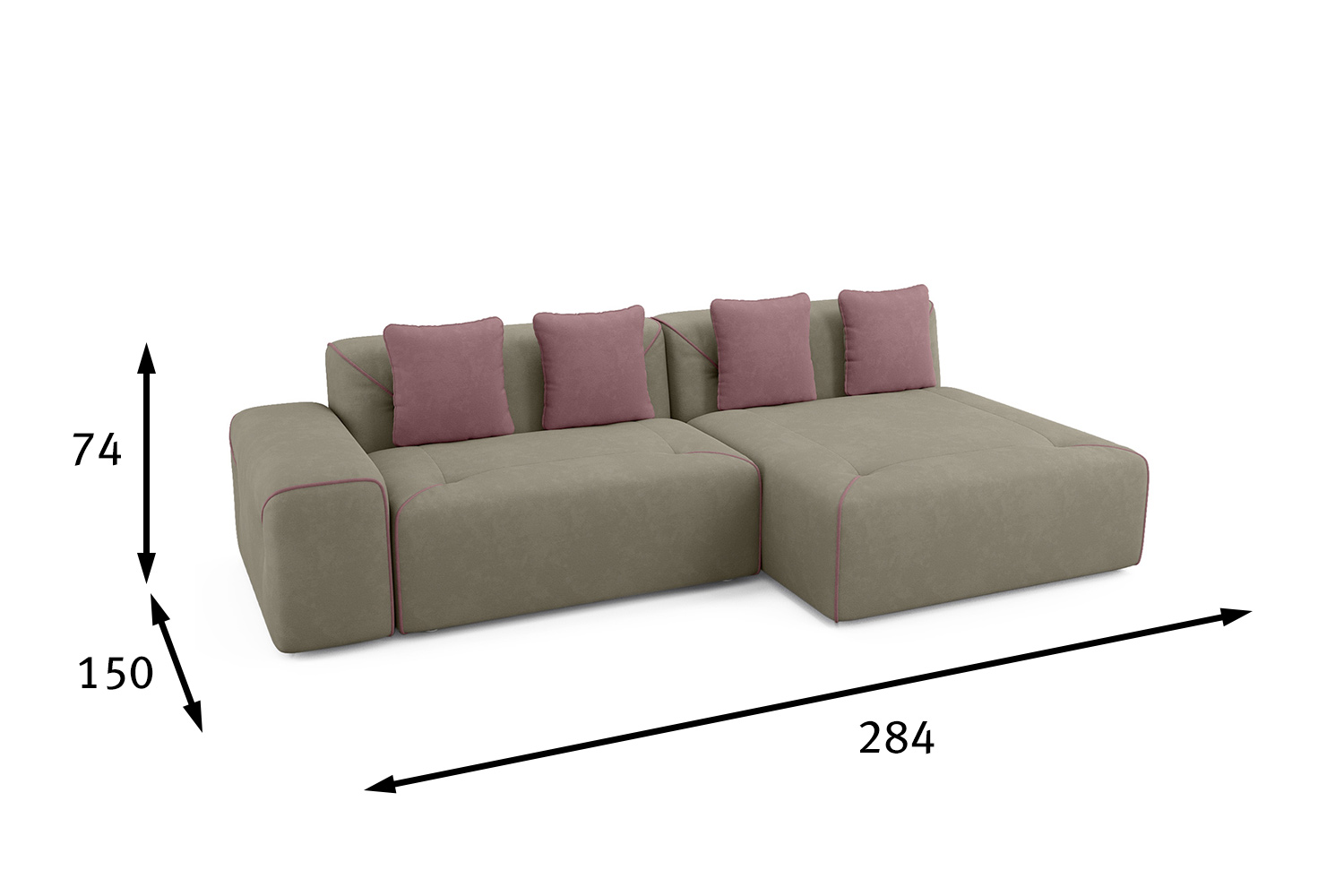 Угловой диван-кровать Portu