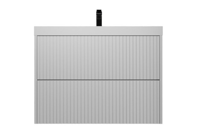 Изображение товара Подвесная тумба STYLELINE Стокгольм 80 с 2 ящиками белый рифлёный софт