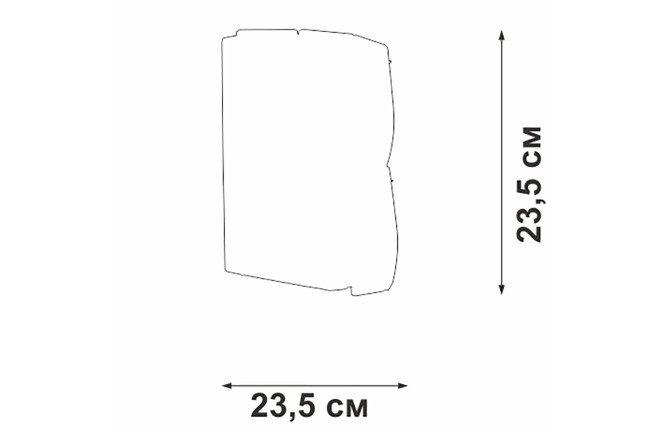 Светильник настенный VITALUCE V5851-0/2A 6 кв.м, E14