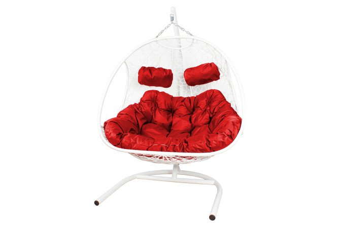 Изображение товара Кресло подвесное Добрыня белое основание и каркас 133x193x112 см