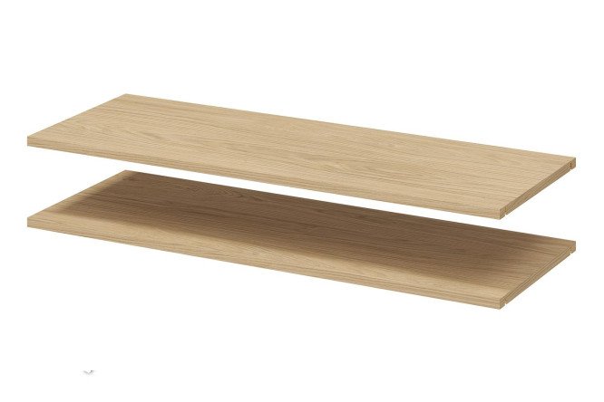 Изображение товара Купить комплект полок HOFF Блокс 2 шт. светлый дуб для каркаса 100 см