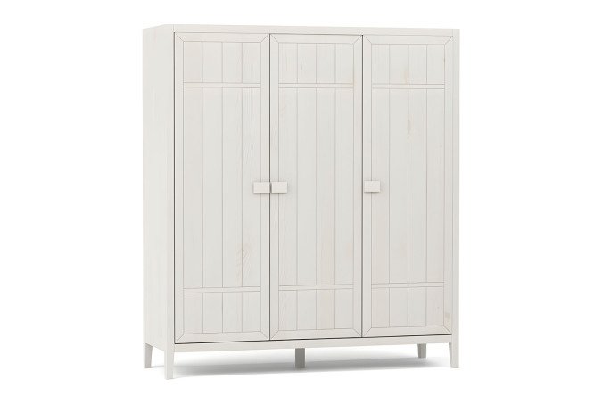 Изображение товара Шкаф 3-дверный Carlos из массива сосны, размеры 153,6х173х50 см