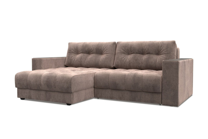 Изображение товара Угловой диван-кровать Лига 049 с декором и механизмом еврокнижка