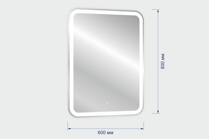 Фото 7 Зеркало с подсветкой Мальта - Л (Malta - Lite) LED-00002663 60х80 см