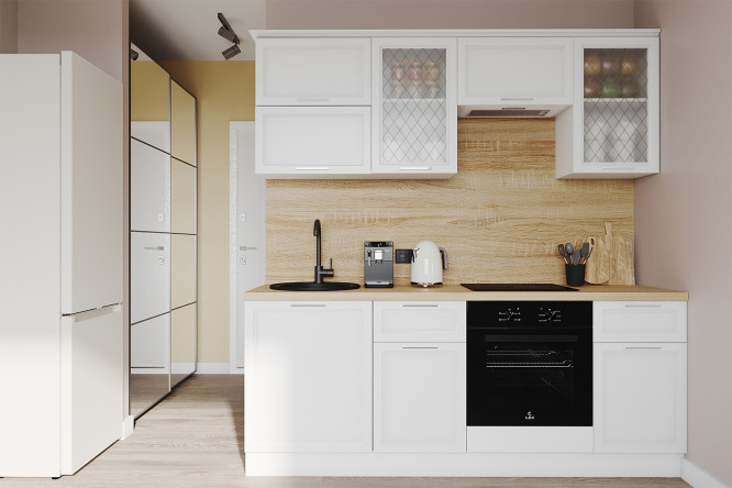 Изображение товара Модульный кухонный гарнитур Глория 2,0 м белый