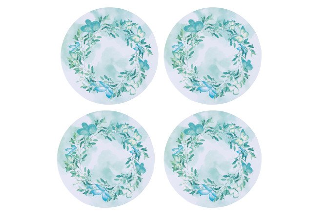 Изображение товара Набор салфеток Бабочки сервировочные 35х0,02х35 см акварель