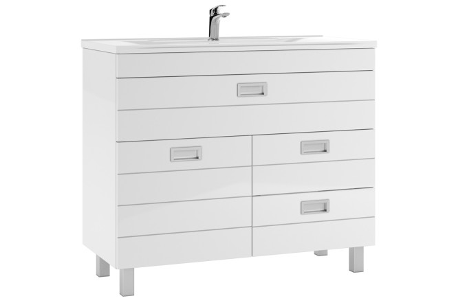 Изображение товара Тумба напольная Домино Cube В3 DC5001T с 3 верхними ящикам 97.8 см