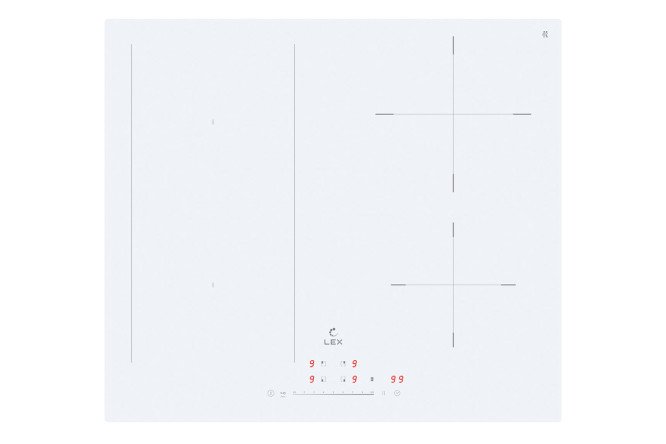 Изображение товара Индукционная варочная панель LEX EVI 641A WH 59 см стеклокерамика 4 зоны
