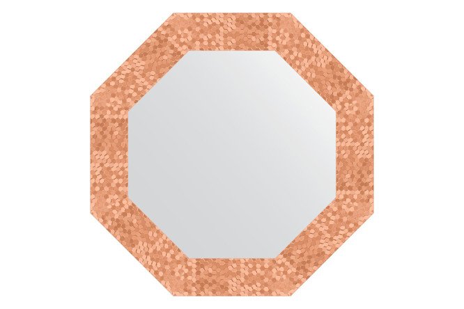 Изображение товара Настенное зеркало в багетной раме EVOFORM Octagon 53х53 см медь