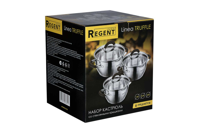 Фото 8 Набор кастрюль с крышками REGENT Inox Truffle
