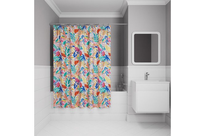 Штора для ванной комнаты IDDIS Base 180x200 см