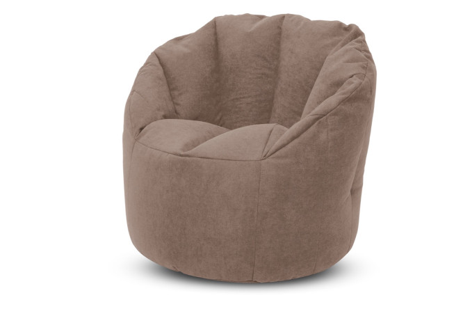 Изображение товара Кресло-пенёк Зефир с мягкой велюровой обивкой, размеры 80х95х80 см