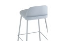 Стул полубарный Stool Group Mist 47х80х47 см, цвет сидушки серо-голубой, ножек серо-голубой
