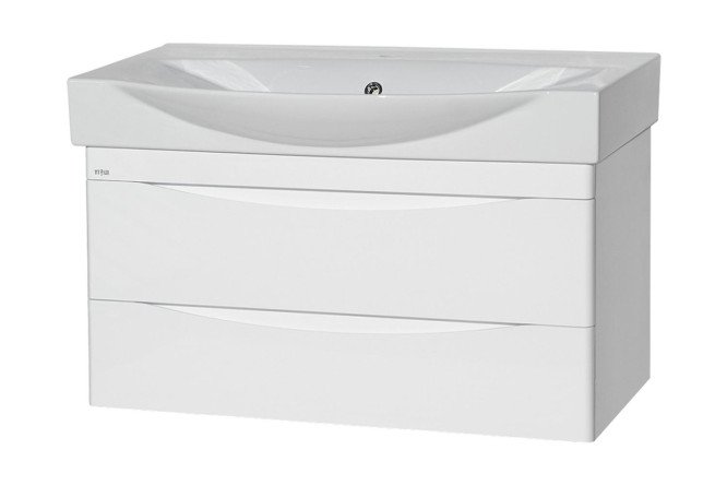 Изображение товара Тумба подвесная Элвис 105 П-Элв01105-0112ЯПо с 2 ящиками 103 см, цвет каркаса белый, фасада белый