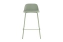 Стул полубарный Stool Group Mist 47х80х47 см, цвет сидушки серо-зелёный, ножек серо-зелёный