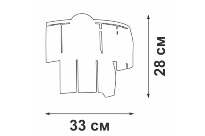 Светильник настенный VITALUCE V5278-1/3A 9 кв.м, E14
