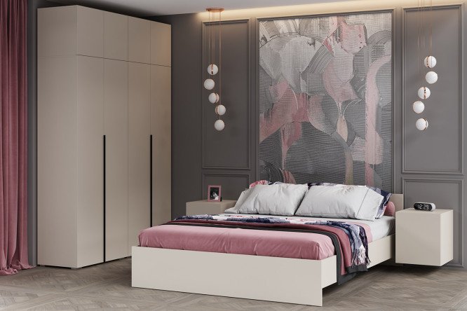 Кровать Айри цвет кашемир 90х200 см