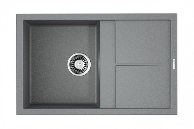Изображение товара Мойка врезная с крылом OMOIKIRI Sumi 79-GR из искусственного гранита 79х50х20 см