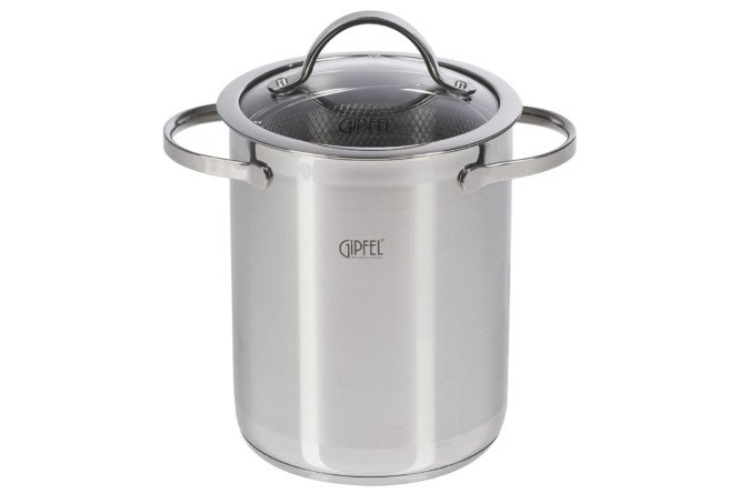 Изображение товара Кастрюля с крышкой GIPFEL Victory 4 л нержавеющая сталь индукция