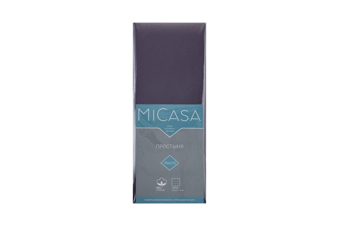 Простыня MICASA Calma Сатин 175х215 см