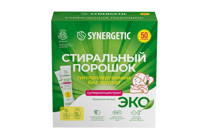 Изображение товара Стиральный порошок универсальный 50 стиков