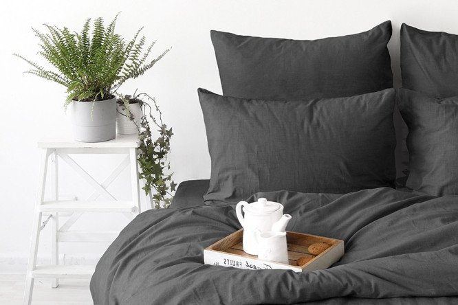 Набор наволочек Sateen Graphite 50х70 см, Сатин, 2 шт.