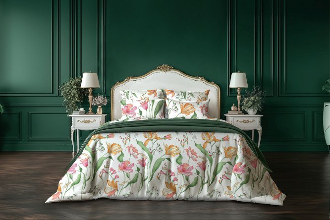 Комплект постельного белья Bright tulip 148х215 см, Семейный