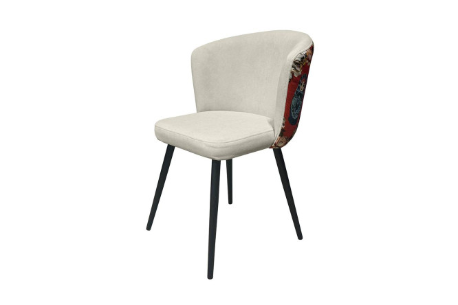 Изображение товара Стул Dallas 56.5х83х58 см с велюровой обивкой и металлическими ножками